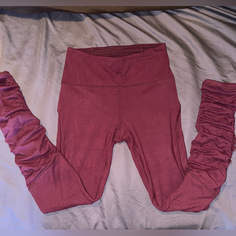 Lululemon Maroon Leggings